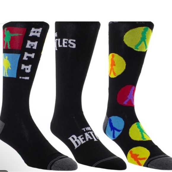 The Beatles Guitar Case Socks Set (3pc collectible set) - Picture 2 of 4